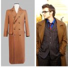 Who is Doctor Dr. Long Brown Trench Coat Jacket Costume