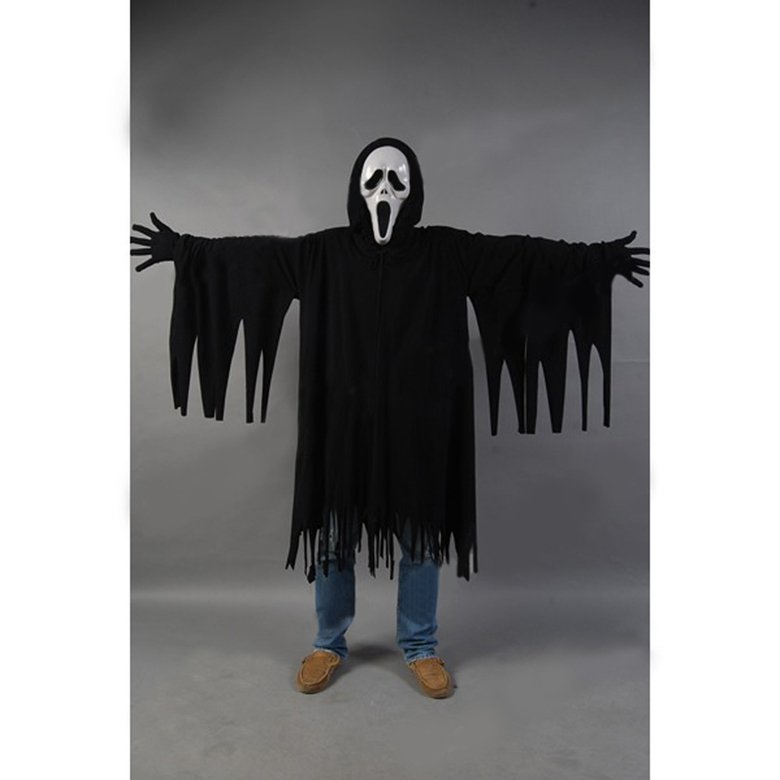 Scream Ghost Face Killer Black Robe Movie Cosplay Costume