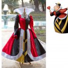 Queen of Hearts Villains Costume Dress Cosplaly Gown