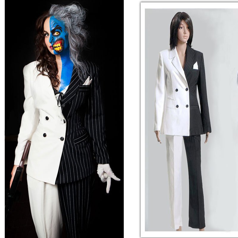 Batman Lady Two-Face Cosplay Costume