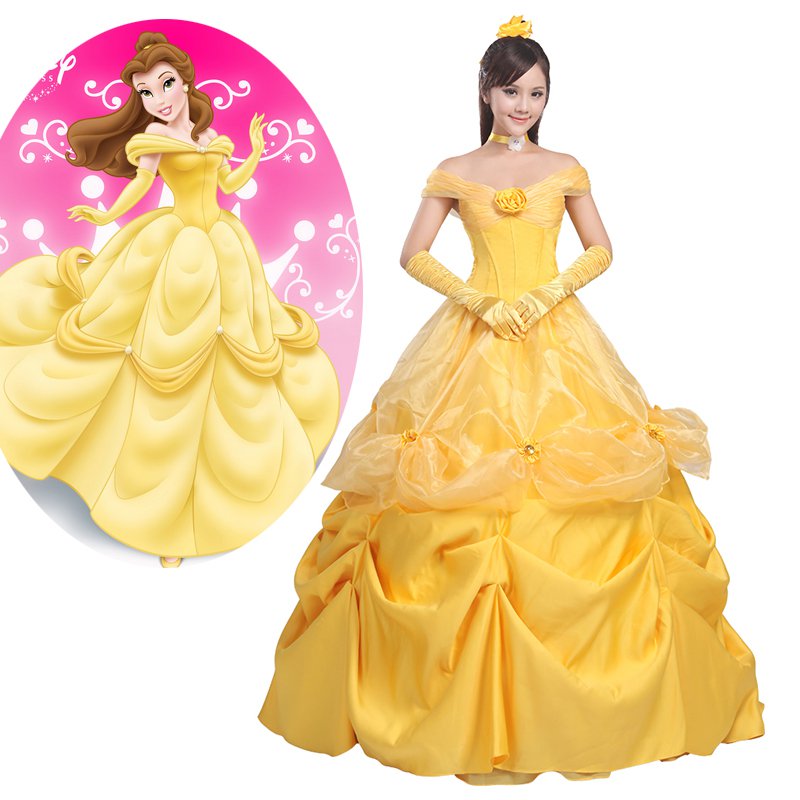 Disney Beauty and the Beast Belle Cosplay Dress