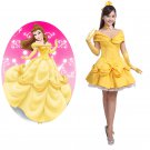 Beauty and the Beast Belle Cosplay Knee-length Costume Dress