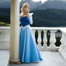 sleeping beauty princess aurora blue cosplay costume dress