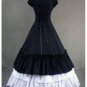 Adult Classic Black and White Ruffled Gothic Victorian Medieval Lolita Dress