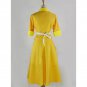 Disney The Princess and the Frog Tiana Yellow waitress uniform Cosplay Costume
