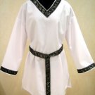 Medieval Gothic Tunic Shirt White Knight Costume Mens Prince Costume