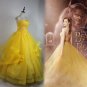 Princess Belle cosplay costume Emma Watson Beauty and The Beast Belle dress