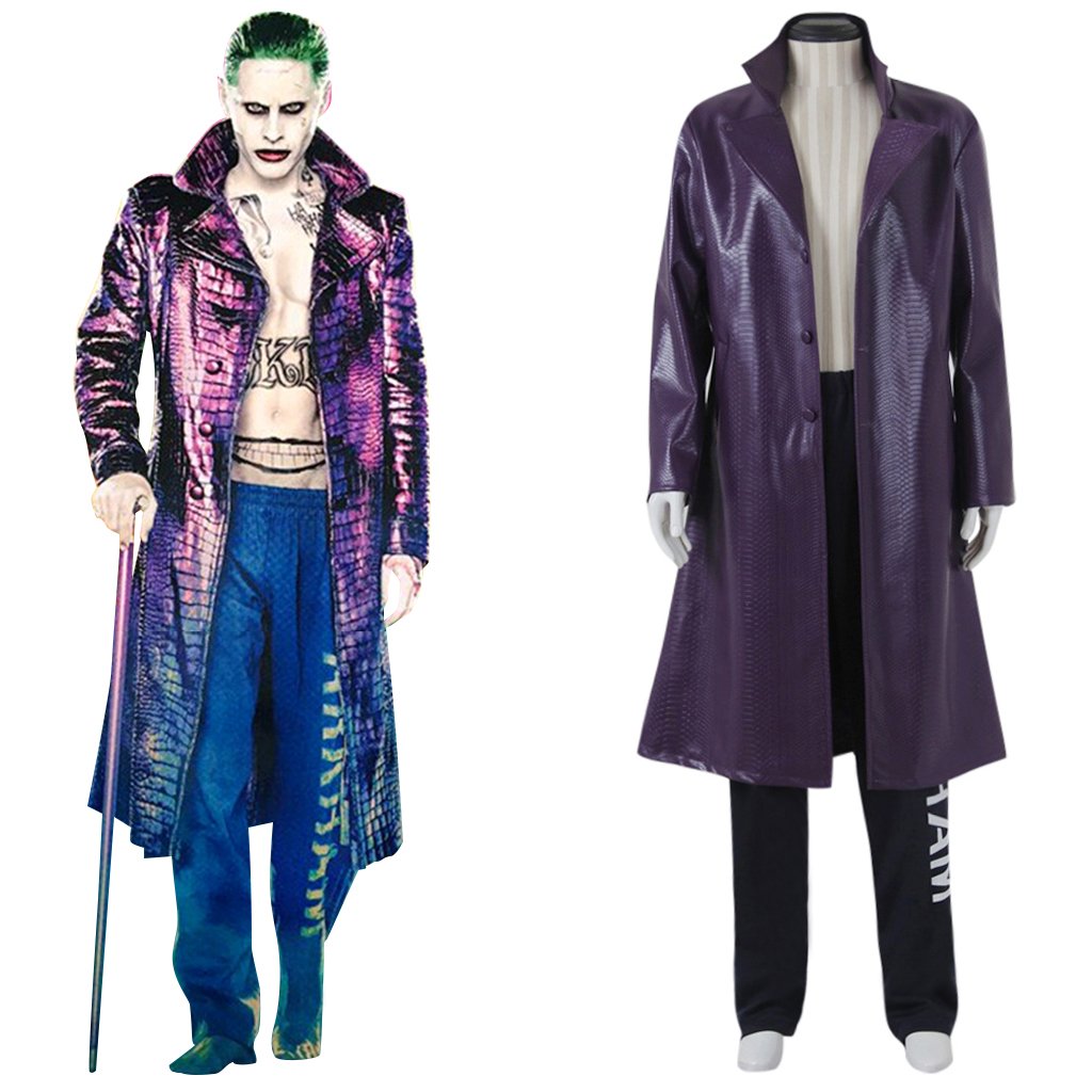 Batman Suicide Squad Joker Cosplay Costume For Men