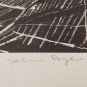 John Byle Signed Artist Proof Print B & W Abstract