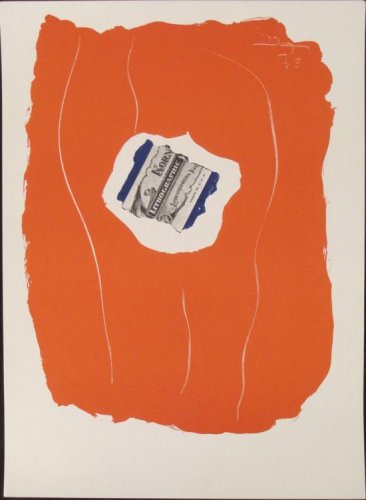 1973 Robert Motherwell Abstract Expressionism Tricolor Xxe Siecle