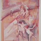 Marcia Marx Signed Lithograph Art Print Hop Scotch