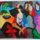 Tarkay Itzchak Original Limited Edition Original Serigraph "Gossip" HAND SIGNED