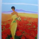 Emile Bellet Champ de Fleurs S/N Lithograph Print