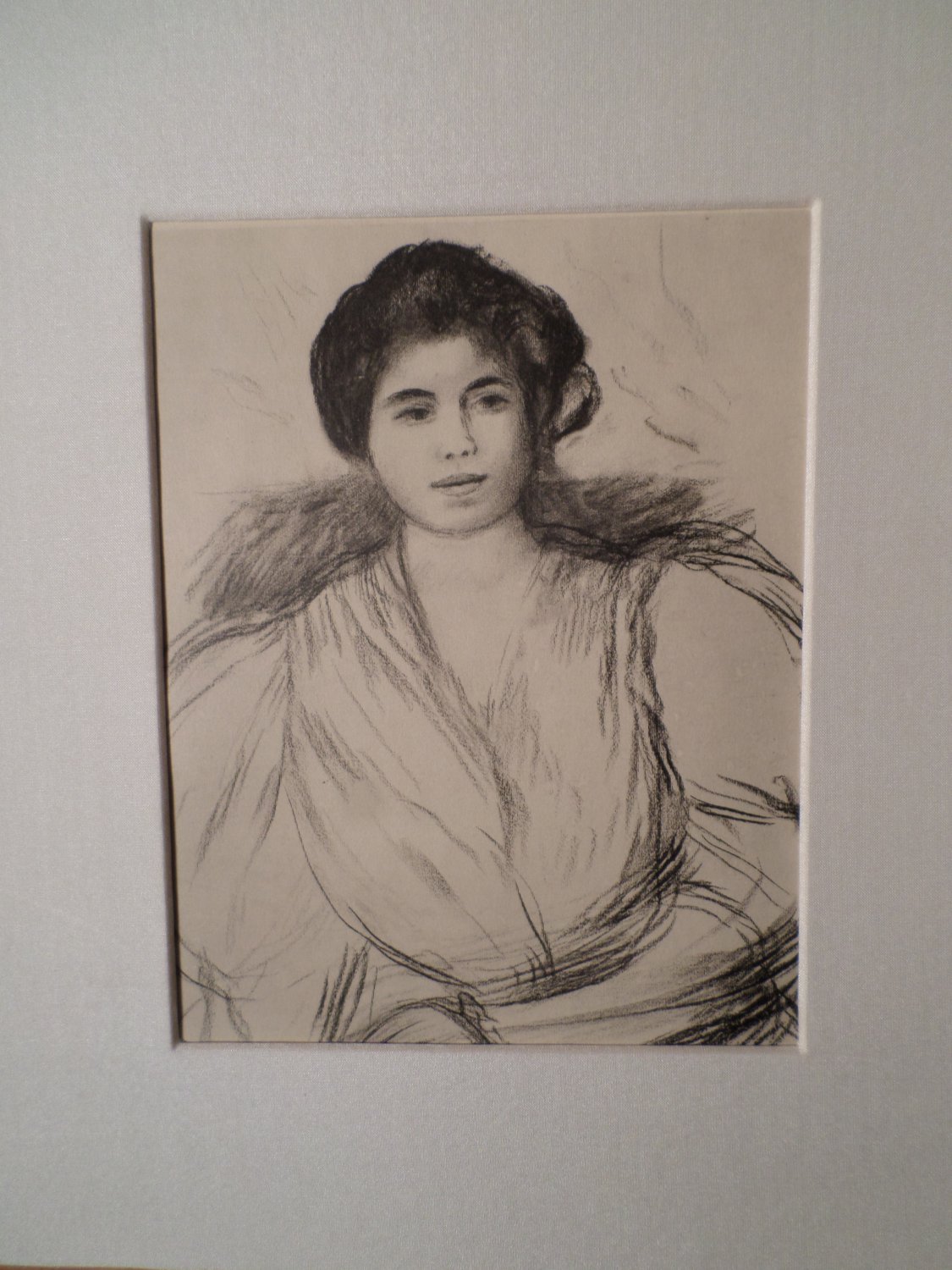 1921 Pierre-Auguste RENOIR Engraving, portrait of a woman sketch