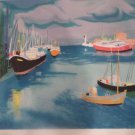 GEORGES LAMBERT "SEASIDE" Hand Signed Limited Edition Lithograph