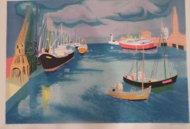 GEORGES LAMBERT "SEASIDE" Hand Signed Limited Edition Lithograph