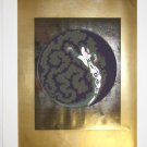 ERTE Embossed Gold Foil Snake Figure Print La Jalousie