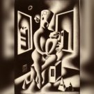 Mark Kostabi Oedipius Original ETCHING HAND SIGNED LE 30