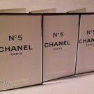 3x Chanel No 5 Eau Premiere Perfume EDP Spray Vials 0.05 oz / 1.5 ml Each