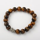 8mm Tiger's Eye buddha Bracelet