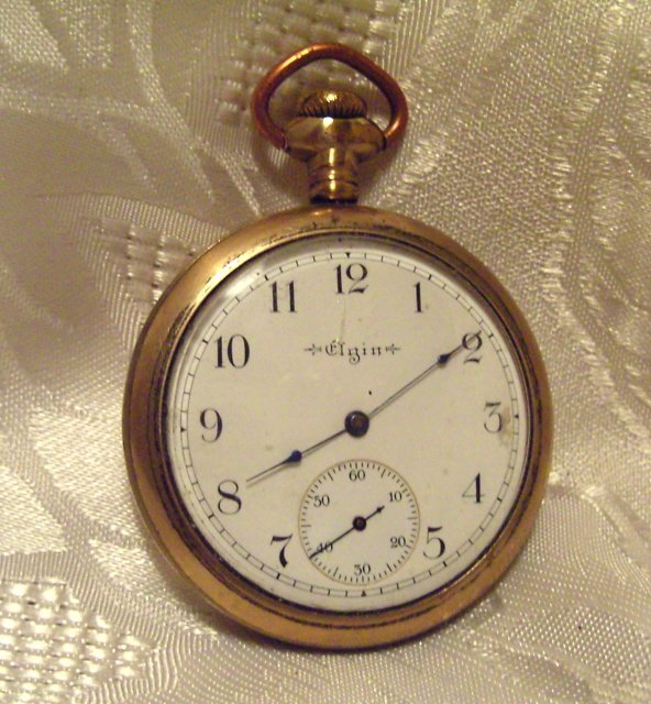 Elgin Pocket Watch 3 Finger Bridge 1902 16 Size 15 Jewels Gold Filled B ...