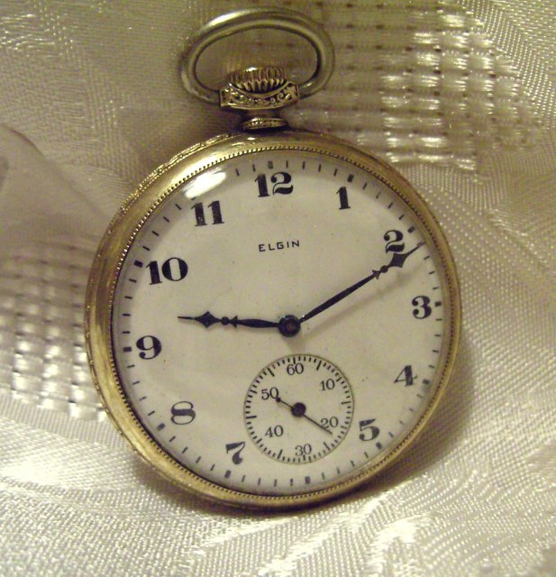 Elgin Pocket Watch 15 Jewels 12 Size Gold Filled Keystone J Boss Case ...