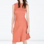 BNWT Genuine ZARA Celebrities PINK DRESS WITH SIDE GATHERING Size XS Extra Small