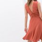 BNWT Genuine ZARA Celebrities PINK DRESS WITH SIDE GATHERING Size XS Extra Small