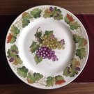 Rare Vine Wine / Fall Theme Tabletops Unlimited (4) 10-1/2" Dinner Plates Autumn