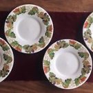 Rare Wine / Fall Theme Tabletops Unlimited (4) Vine 6-1/4" Bread Plates Autumn