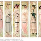 6 x Vintage Women Images.... Craft .. Bookmarks ... Scrapbook ... Gift