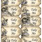 40 x Alice in Wonderland Gift Tags / Images .. " Take Me " .. Mini Size