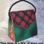 1 x Christmas Poinsettia Purse shape Gift Box #2 .. Party