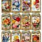 12 x Vintage Flower Seed Packet Gift Tags / Images