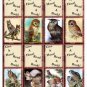 8 x Owl Vintage Art Bookmarks / Gift Tags .. Craft