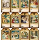 12 x Christmas Nativity Tags / Images #1 .. Religious