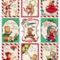 9 x Retro Christmas Vintage Children .. Angels Deer Lamb Star Gift Tags / Images