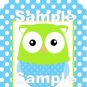 9 x Gift Tags / Images .. Blue Owl ... Party .. Birthday .. Baby Shower