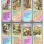 8 x Bible Verses Vintage Art Bookmarks/ Images .. Birds Church