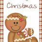9 x Christmas Gingerbread Man Gift Tags / Images #2 .. Party