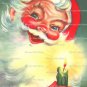 9 x Vintage Christmas Santa Gift Tag / Images .. Candle Party Holly