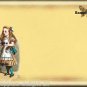 9 x Alice in Wonderland Note Cards.. Gift tags #1