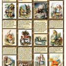 12 x Alice in Wonderland Gift Tags / Images with Quotes