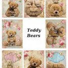 8 x Cute Teddy Bears Gift Tags / Images .. Party .. Birthday