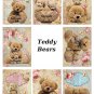 8 x Cute Teddy Bears Gift Tags / Images .. Party .. Birthday