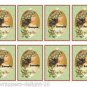 8 x Vintage Christmas Gift Tags / Images .. Child Girl Holly