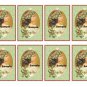 8 x Vintage Christmas Gift Tags / Images .. Child Girl Holly