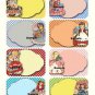 8 x Vintage Little Girl Gift Tags / Images / Note Cards