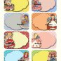8 x Vintage Little Girl Gift Tags / Images / Note Cards