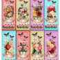 8 x Floral Tea Party..Teacup .. Bookmarks .. Party .. Birthday